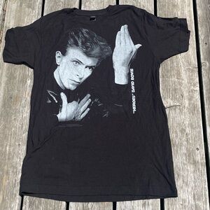 New David bowie Heroes rock band tee shirt